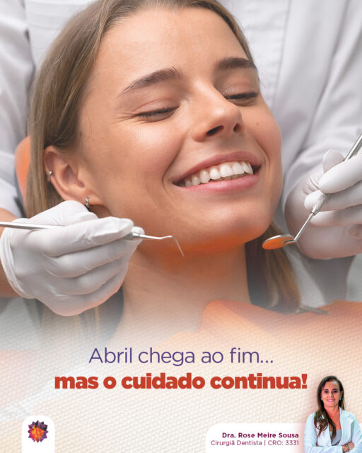 O fim de um mês também é um convite para observar como você tem cuidado de si!Pequenas atitudes, quando feitas com constância, refletem diretamente na sua saúde bucal.Que o próximo ciclo comece com mais atenção, consciência e equilíbrio!Dra. Rose Meire Sousa
Cirurgiã Dentista | CRO: 3331#odontologia #medicinaintegrativa #cirurgiãdentista #dentista #dentes #saúdebucal #saúde #ozonioterapia #inteligênciaemocional #saúdemental #mastigação