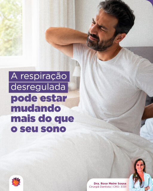 Respirar é algo tão automático que raramente paramos para pensar na forma como fazemos isso. 🤔
Mas a respiração influencia muito mais do que o sono... Boca seca ao acordar, ronco, cansaço constante e tensão na face podem estar relacionados a um padrão respiratório inadequado.Com o passar do tempo, esse padrão também pode impactar mastigação, postura da língua e o desenvolvimento das estruturas faciais, especialmente quando ele está presente desde a infância.Muitas vezes, o corpo se adapta e esses sinais acabam sendo vistos como normais. Mas eles merecem atenção. Afinal, respirar bem não é apenas uma questão de conforto. É uma das bases para uma melhor qualidade de vida.E você, tem ignorado alguns desses sinais? Então não deixe de investigar.
Dra. Rose Meire Sousa
Cirurgiã Dentista | CRO: 3331#odontologia #medicinaintegrativa #cirurgiãdentista #dentista #dentes #saúdebucal #saúde #ozonioterapia #inteligênciaemocional #saúdemental #mastigação