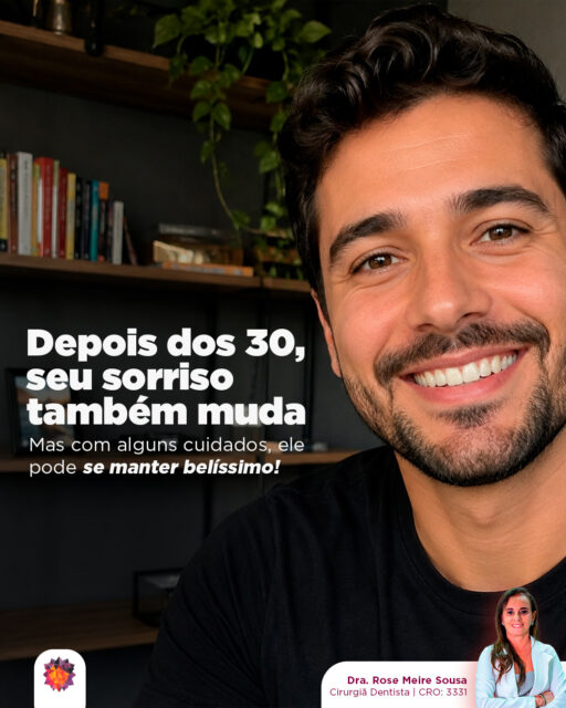 Com o tempo, mudanças naturais acontecem no sorriso: a gengiva pode ficar um pouco mais sensível, os dentes podem apresentar desgaste leve e a mordida pode se alterar com o passar dos anos.A boa notícia é que se você seguir cuidando da sua saúde bucal, você vai lidar melhor com essa questão do envelhecimento bucal: escovação correta, uso do fio dental, atenção a hábitos de mastigação e visitas regulares ao dentista ajudam a manter a saúde bucal e prevenir desconfortos futuros.Cuidar do seu sorriso é também manter bem-estar e qualidade de vida, mesmo depois dos 30. 😁Dra. Rose Meire Sousa
Cirurgiã Dentista | CRO: 3331#odontologia #medicinaintegrativa #cirurgiãdentista #dentista #dentes #saúdebucal #saúde #ozonioterapia #inteligênciaemocional #saúdemental #mastigação